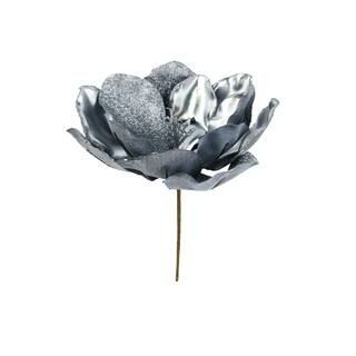 Silver Poinsettia Pick by Ashland® | Michaels Stores