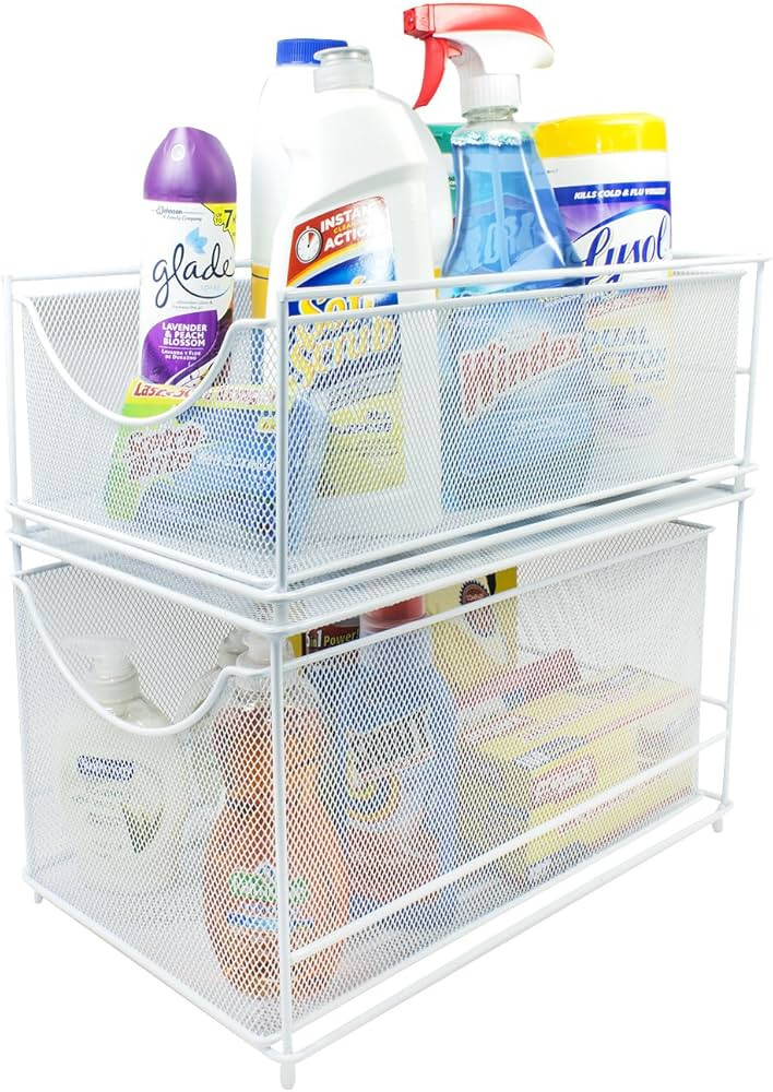 Sorbus\u00ae Cabinet Organizer Set\u2014Mesh Storage Organizer with Pull Out Drawers\u2014Ideal f... | Amazon (US)
