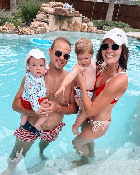 Thankful we get to raise our babes in the land of the free 🇺🇸♥️ and absolutely loved our Americana swimsuits this Memorial Day weekend #babyswim #familyswim #summerswim #USA

#LTKfamily #LTKswim #LTKsalealert