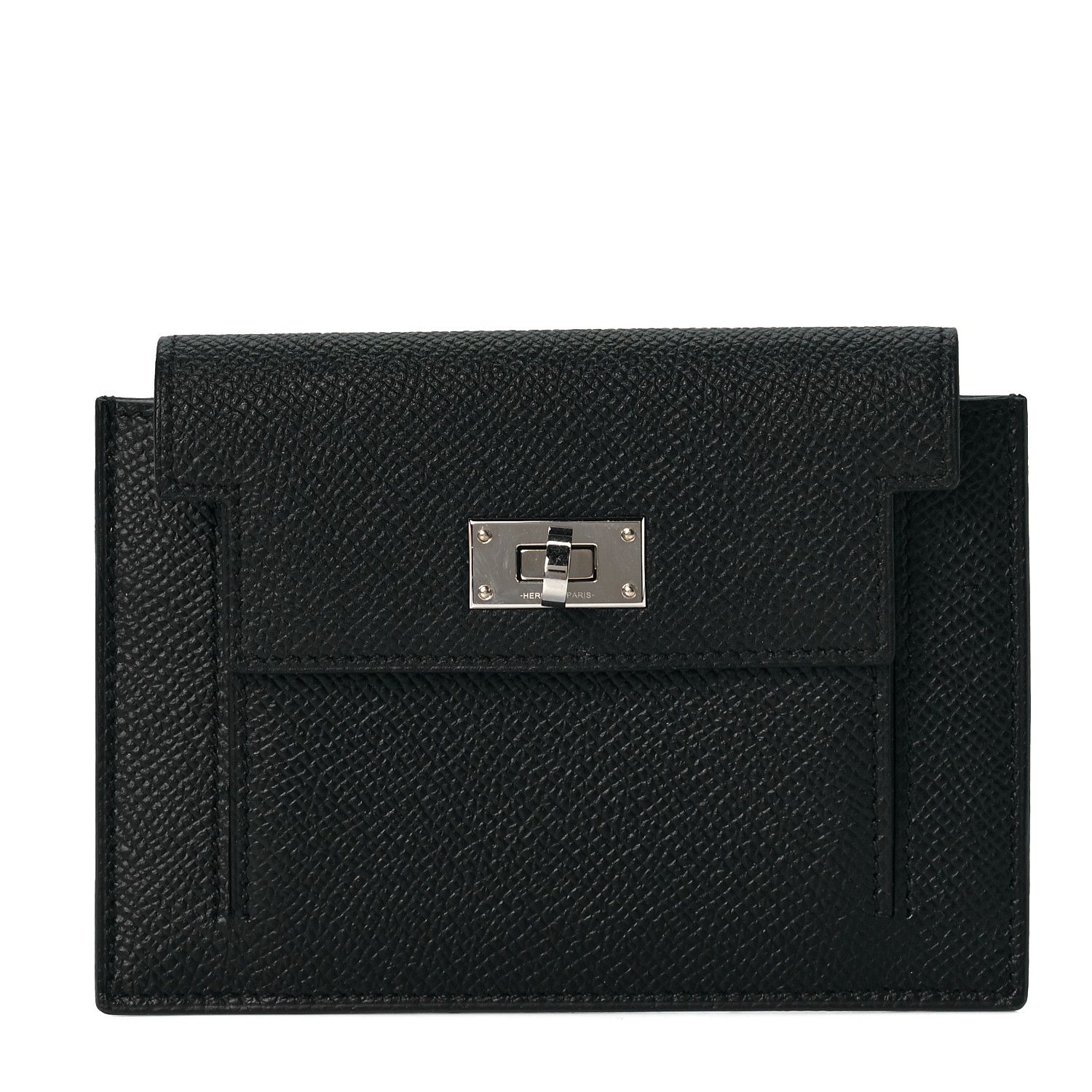 HERMES

Epsom Kelly Pocket Compact Wallet Black | Fashionphile