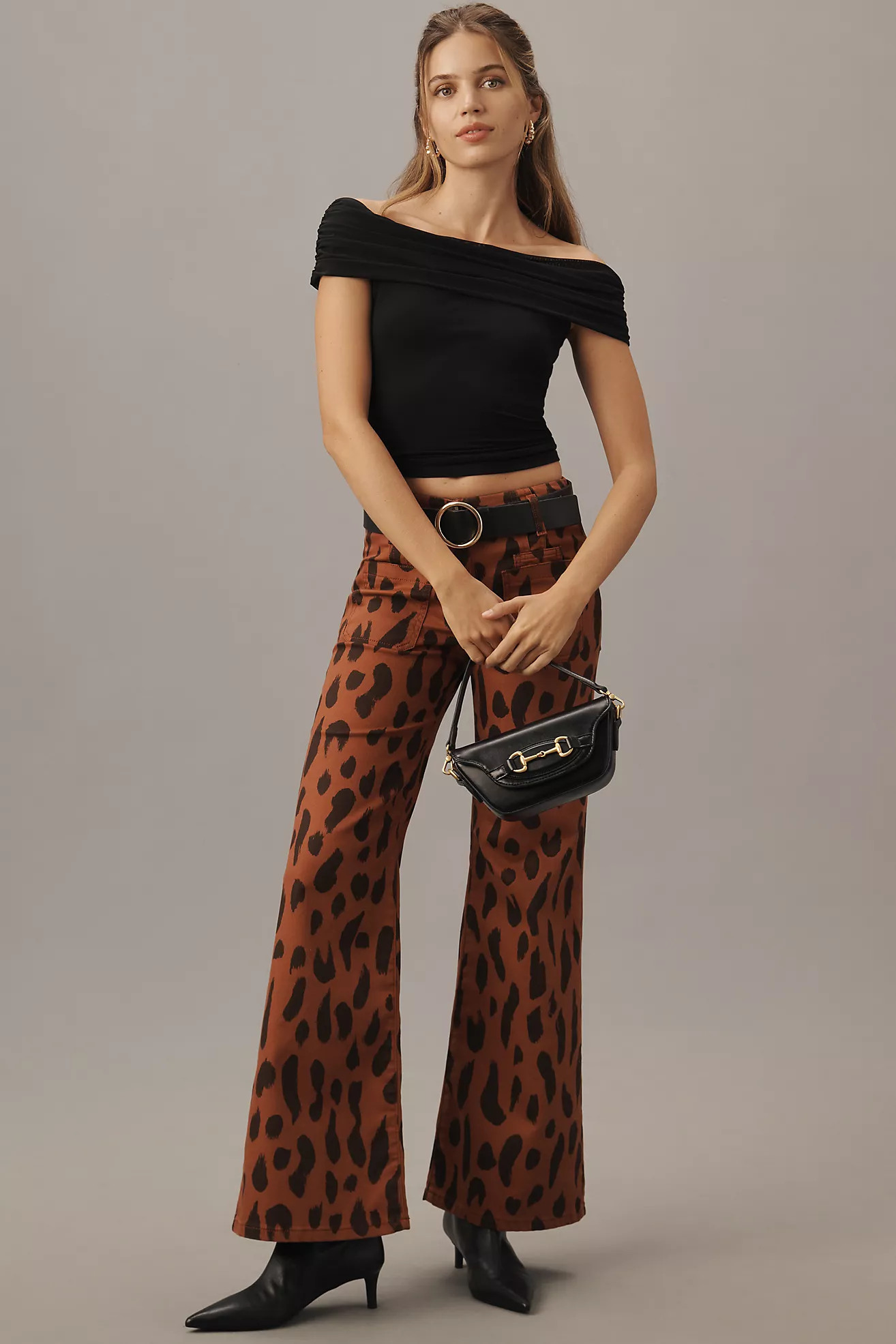 The Junie High-Rise Wide-Leg Flare Jeans by Maeve | Anthropologie (US)