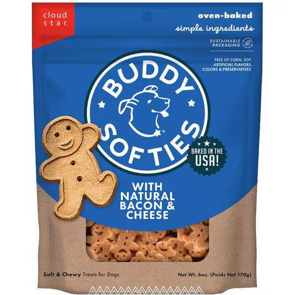 Buddy Biscuits Original Soft & Chewy with Bacon & Cheese Dog Treats | Chewy.com