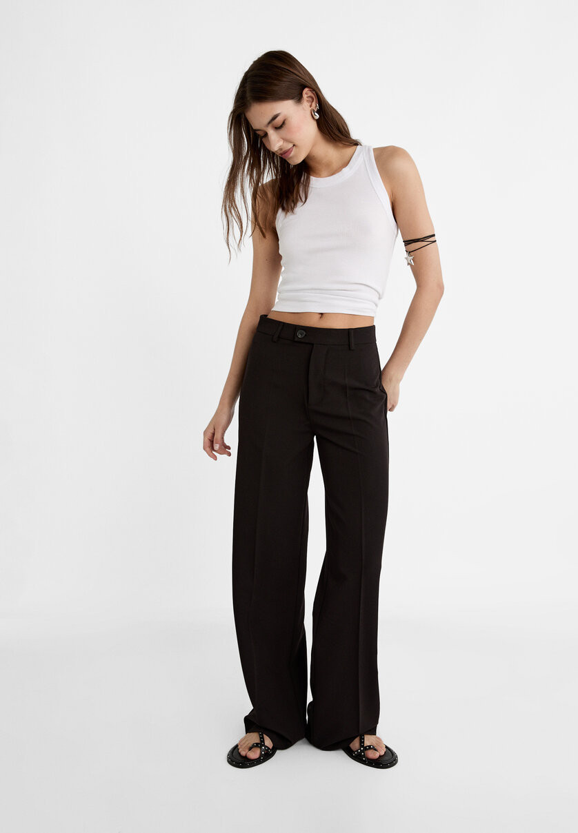 Pantalon habillé - Mode femme | Stradivarius France | Stradivarius (FR)