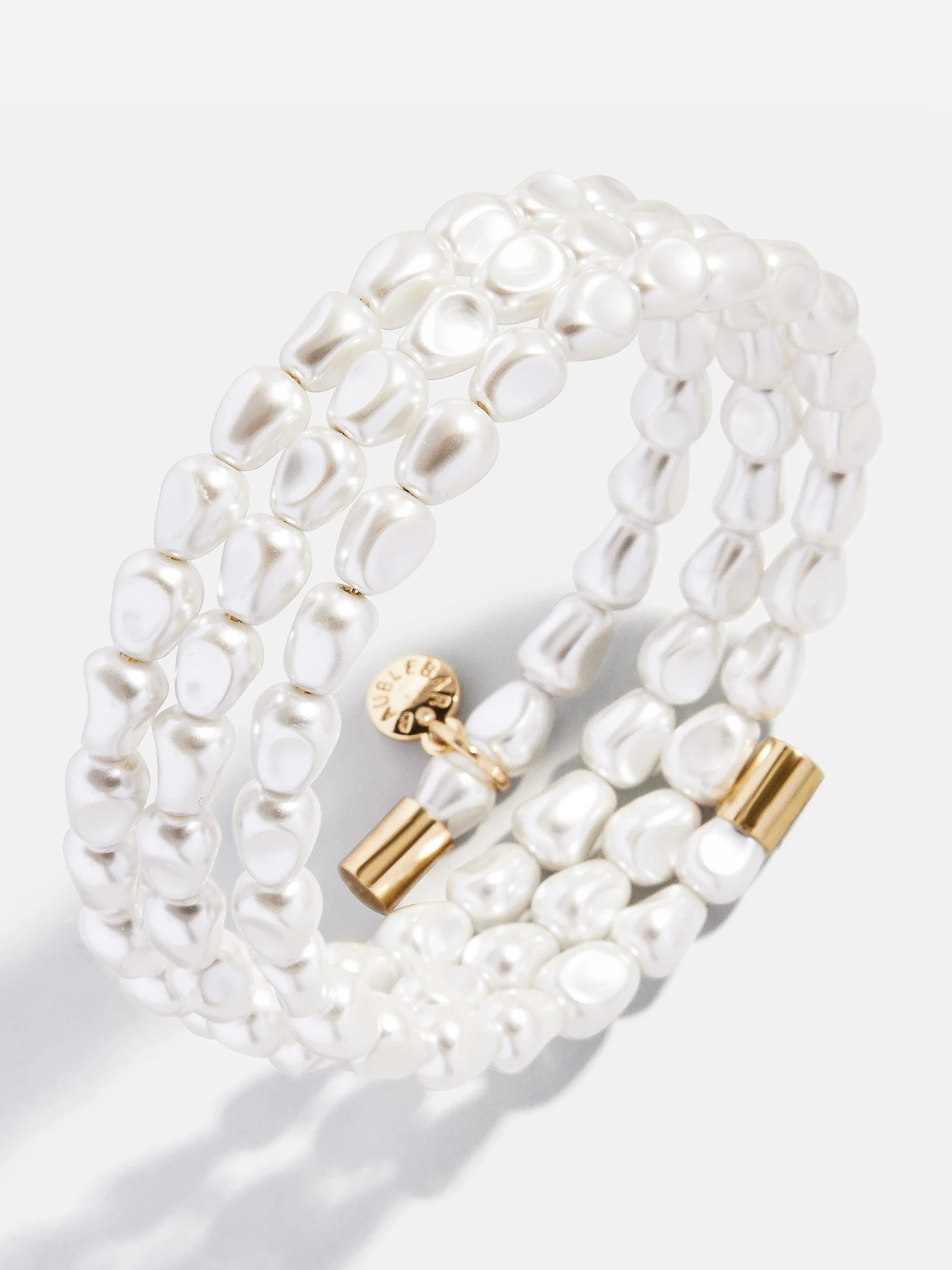 Ondine Pearl Cuff Bracelet - White | BaubleBar
