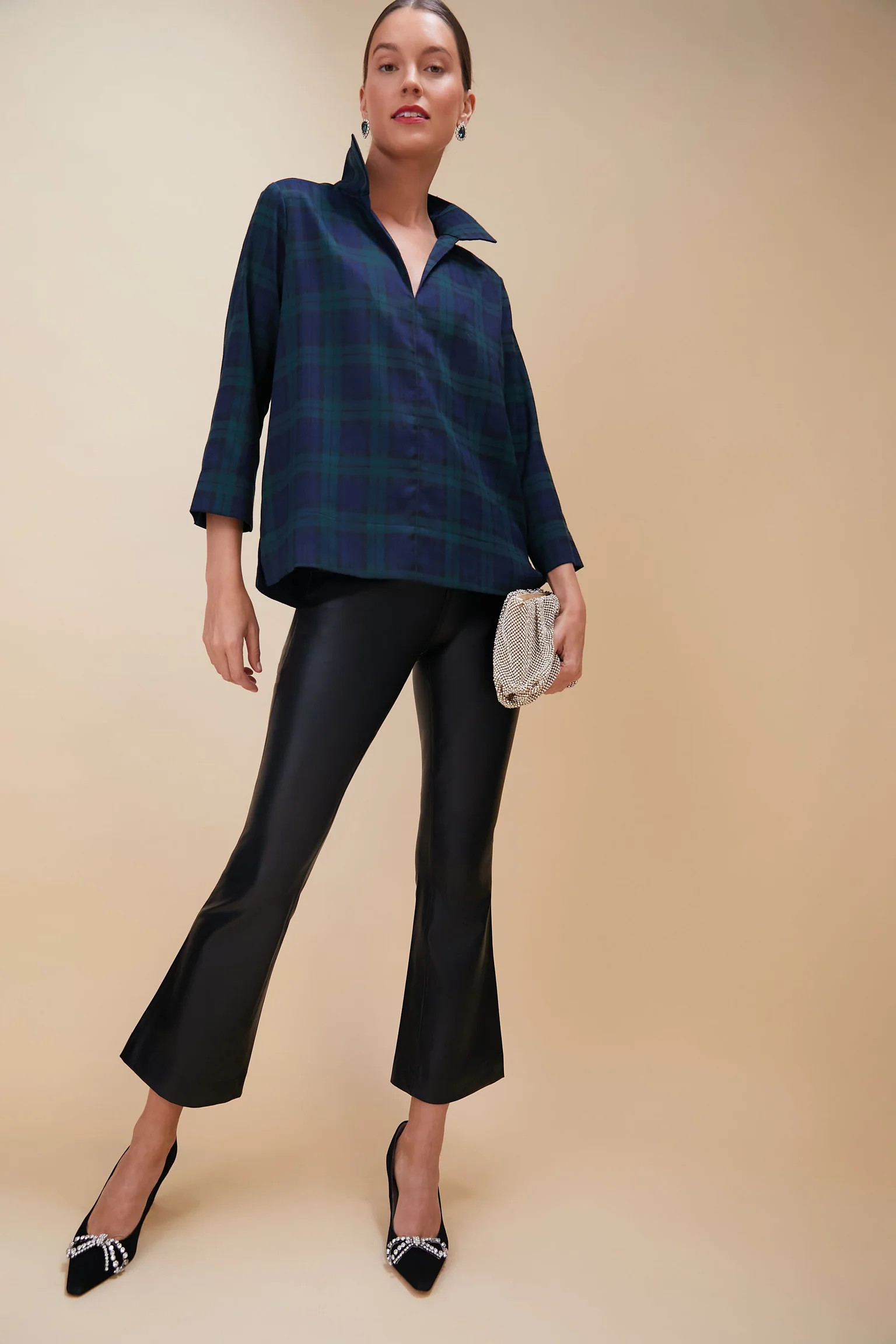 Blackwatch Sullivan Stand Collar Blouse | Tuckernuck (US)