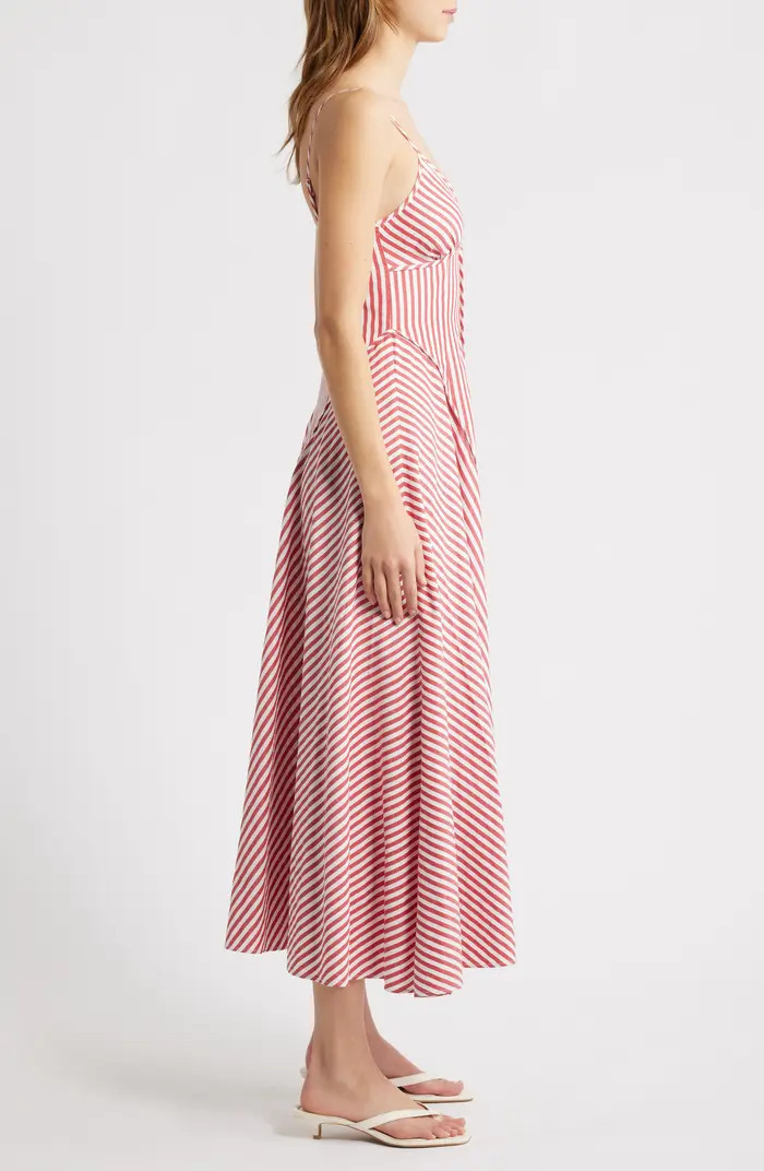 Saylor Arabella Stripe Midi Dress | Nordstrom | Nordstrom