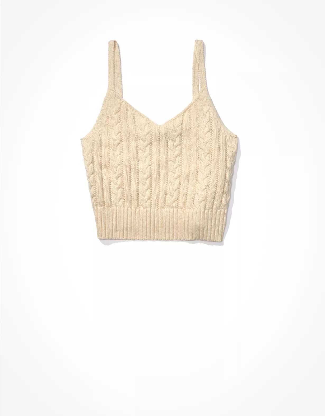 AE Cable Knit Cami | American Eagle Outfitters (US & CA)