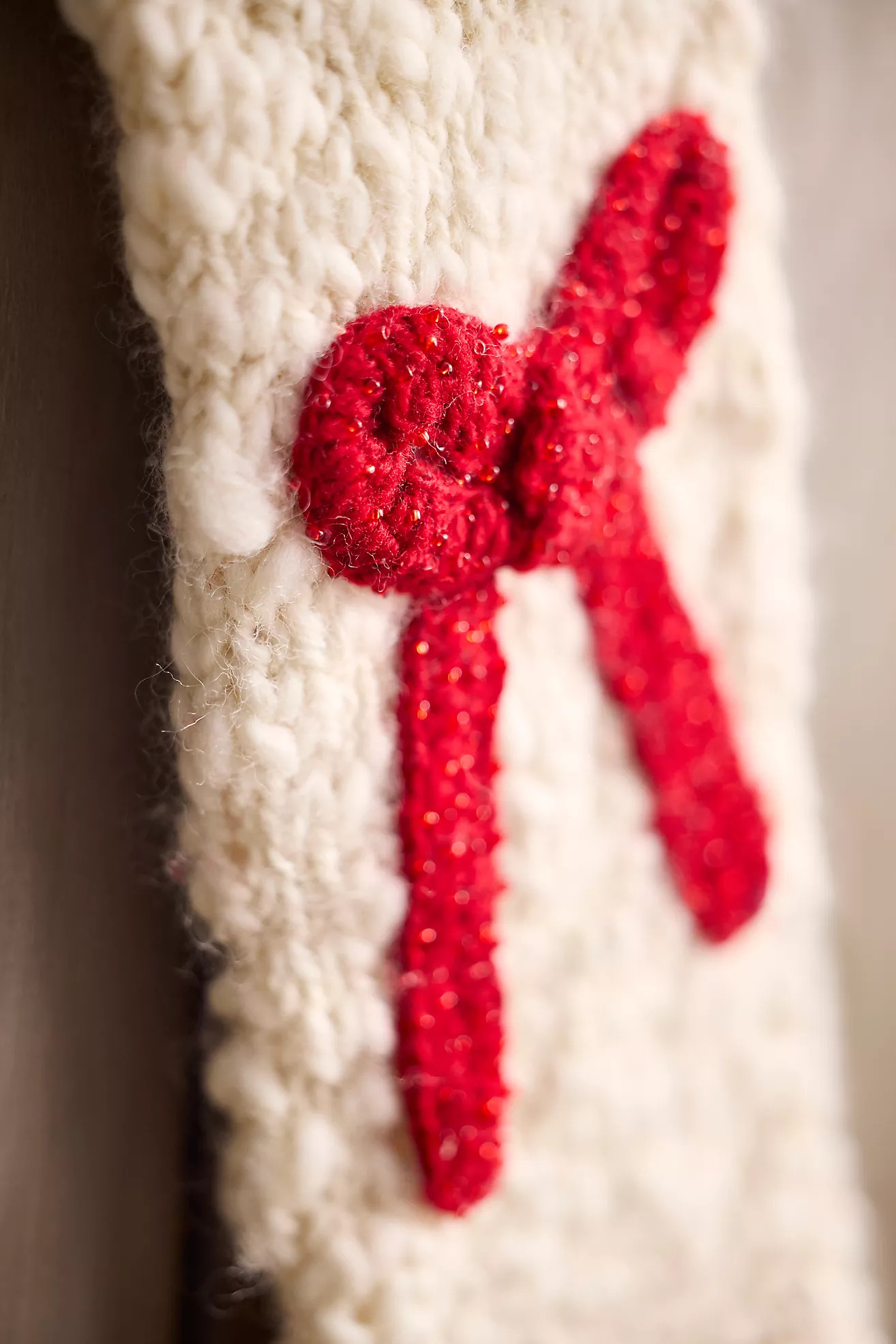 Knitted Holiday Icon Stocking | Anthropologie (US)