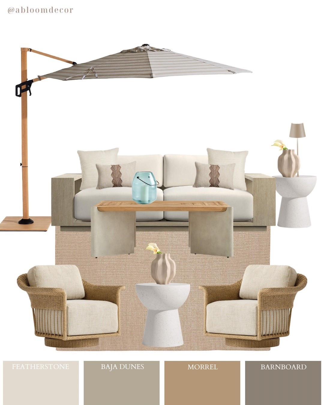 Relaxed Cream and Natural Outdoor Patio Design

#LTKHome