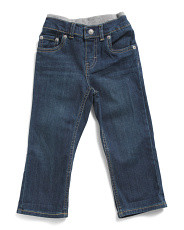 Toddler Boys Pull On Denim Jeans | Marshalls