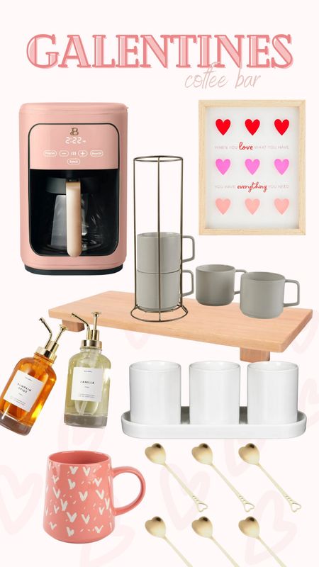 In my hosting era! Getting ready for my Galentines party and wanted to make sure the coffee bar was all stocked and ready! Can you even believe this limited edition pink coffee pot!?!? Also I love how this little herb planter can hold everything we may need! @walmart #walmartpartner #iywyk 


#LTKSeasonal #LTKhome #LTKMostLoved