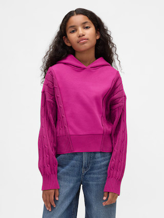 Kids VintageSoft Mixed Media Hoodie | Gap (US)
