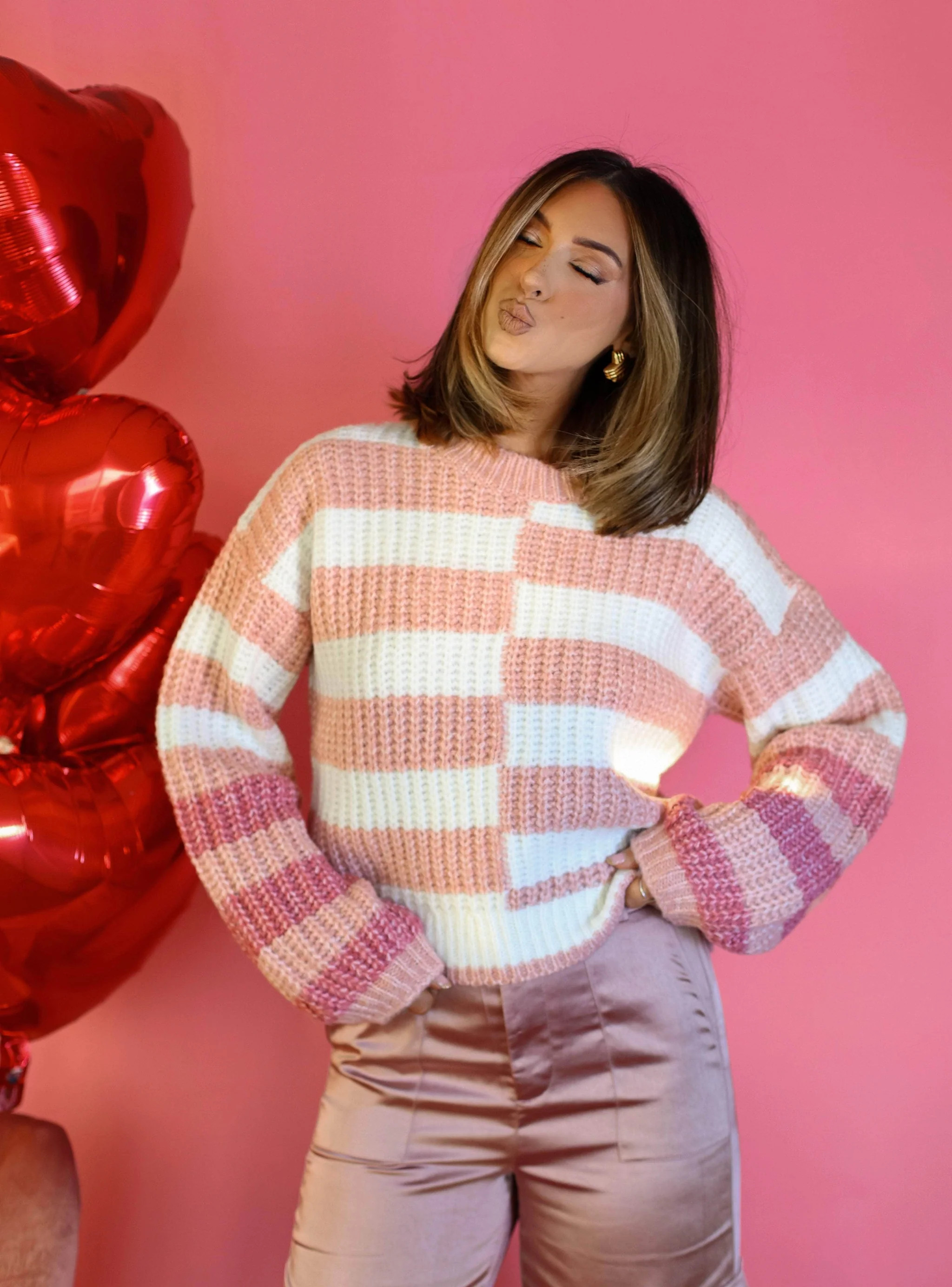 Rosy Cheeks Sweater | Lane 201 Boutique