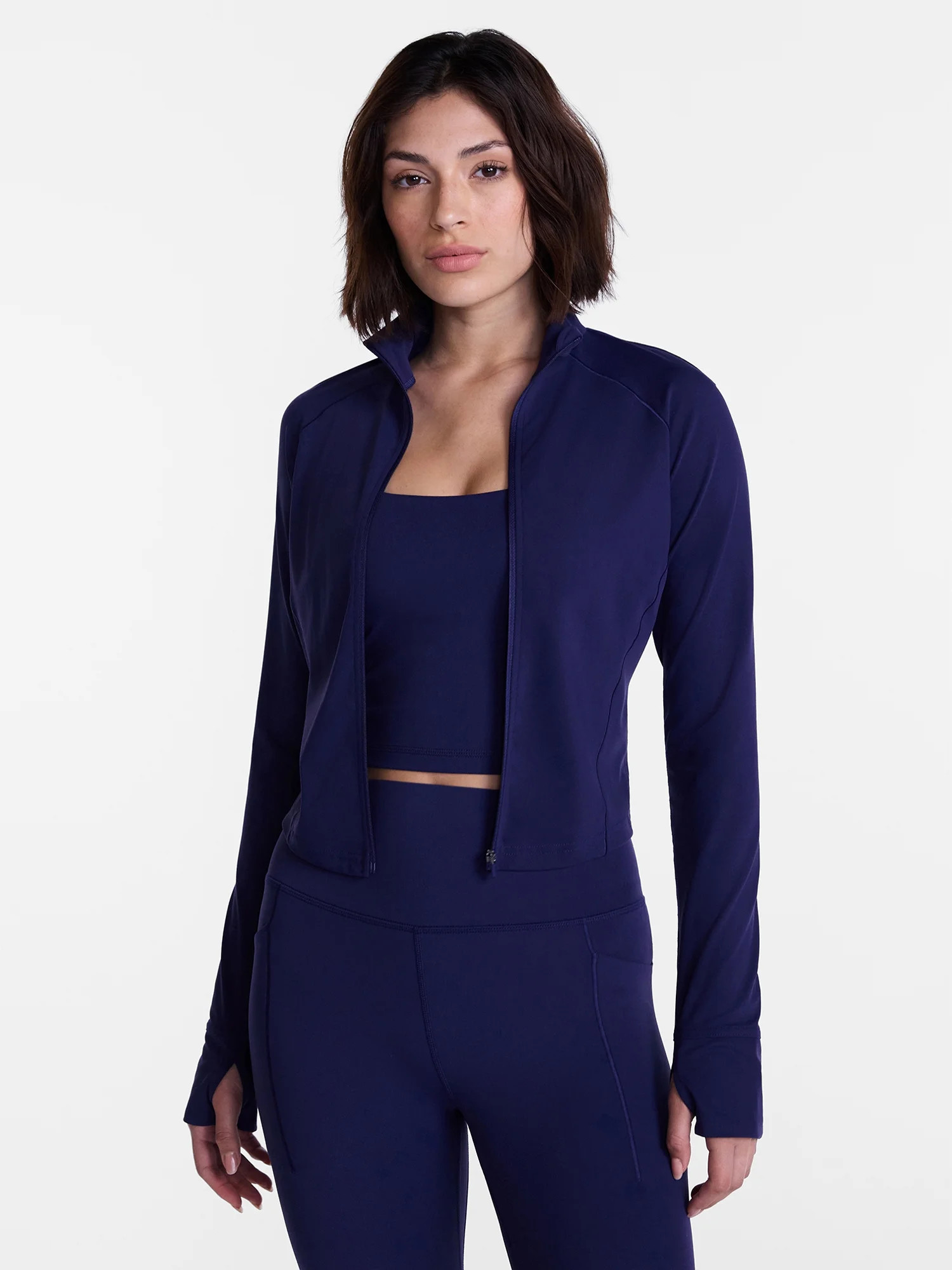 Avia Women's SoftSculpt Crop Jacket,Size XS-4X | Walmart (US)