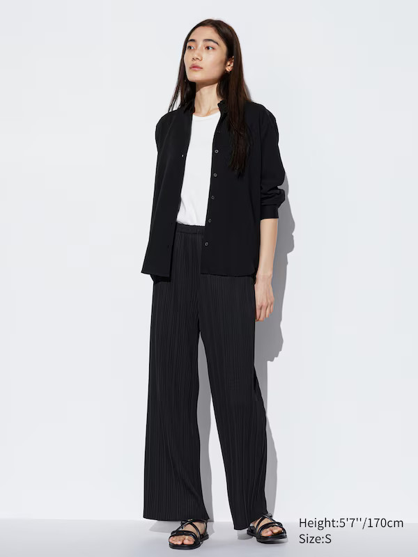 Pleated Straight Pants | UNIQLO (US)