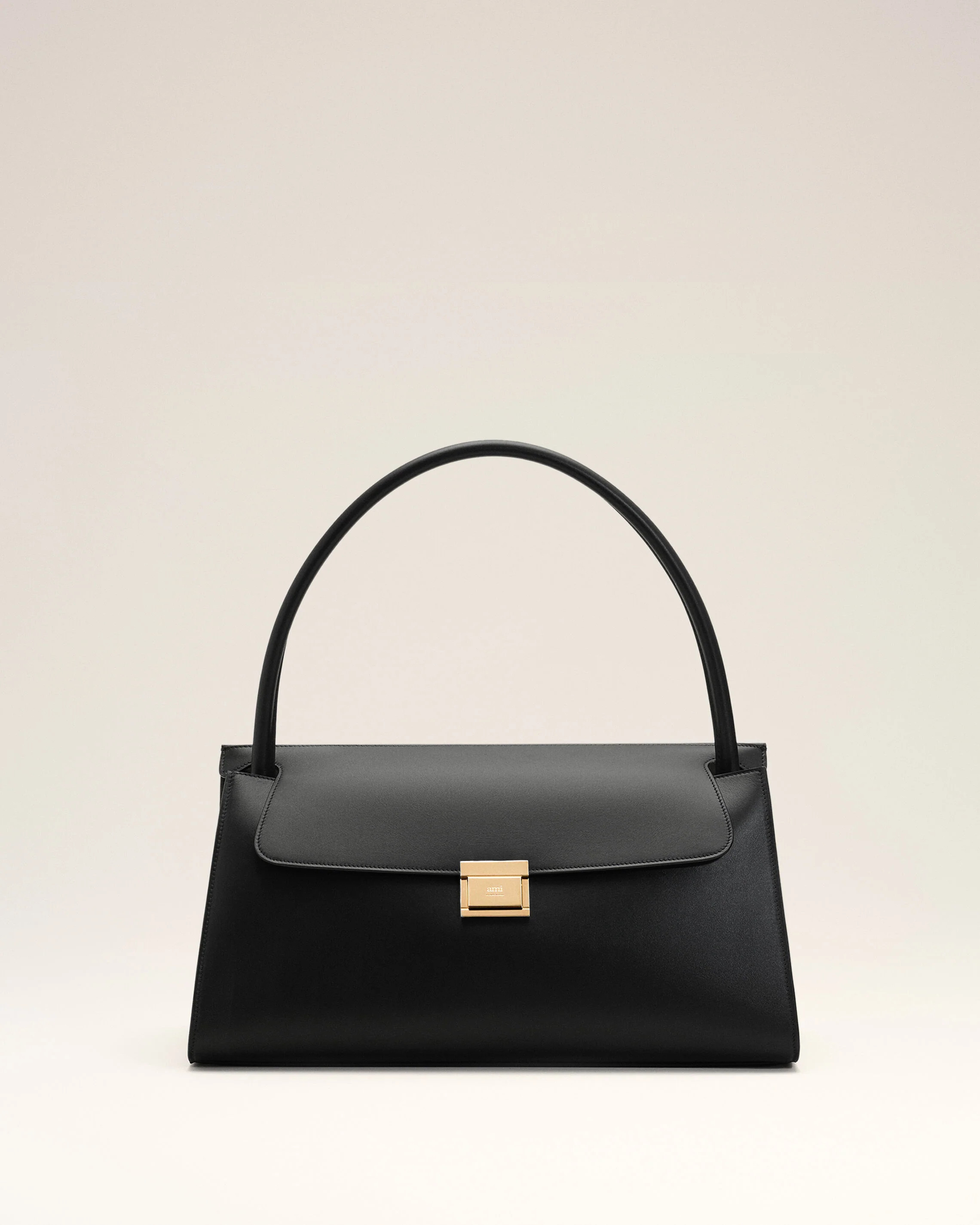 BLACK Black Smooth Leather Mimi Bag | AMI PARIS | AMI Paris FR