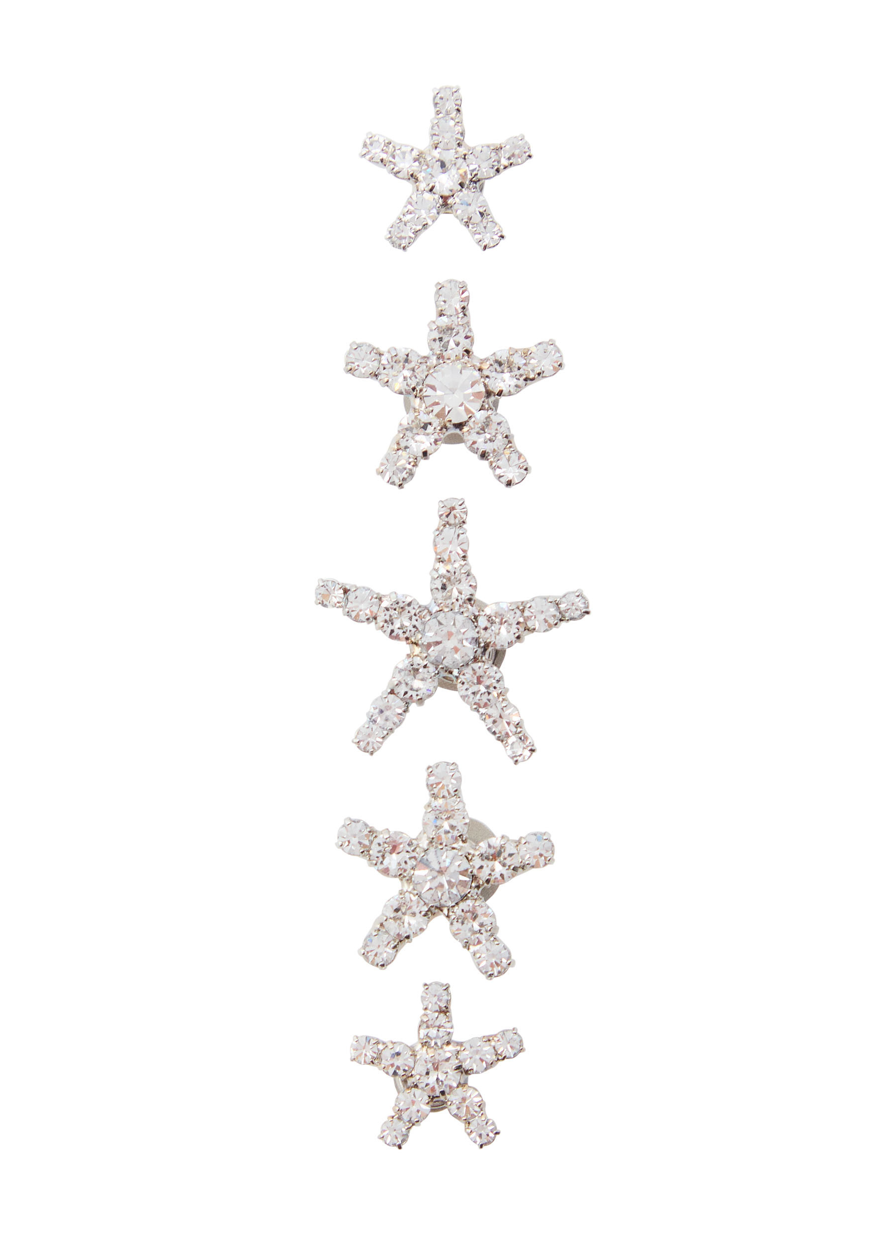 Vespera crystal-embellished hair magnets - set of five | Harvey Nichols