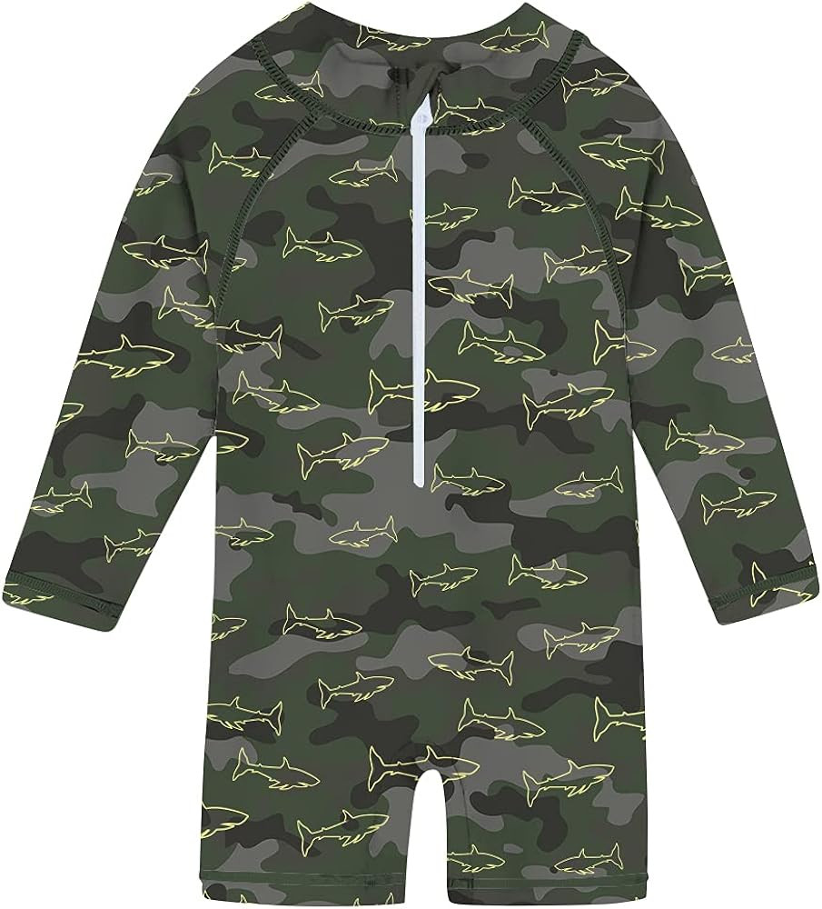 uideazone Baby Toddler Boys Girls Zipper Rash Guard Swimsuit UPF 50+ One Piece Beach Swimwear Bat... | Amazon (US)