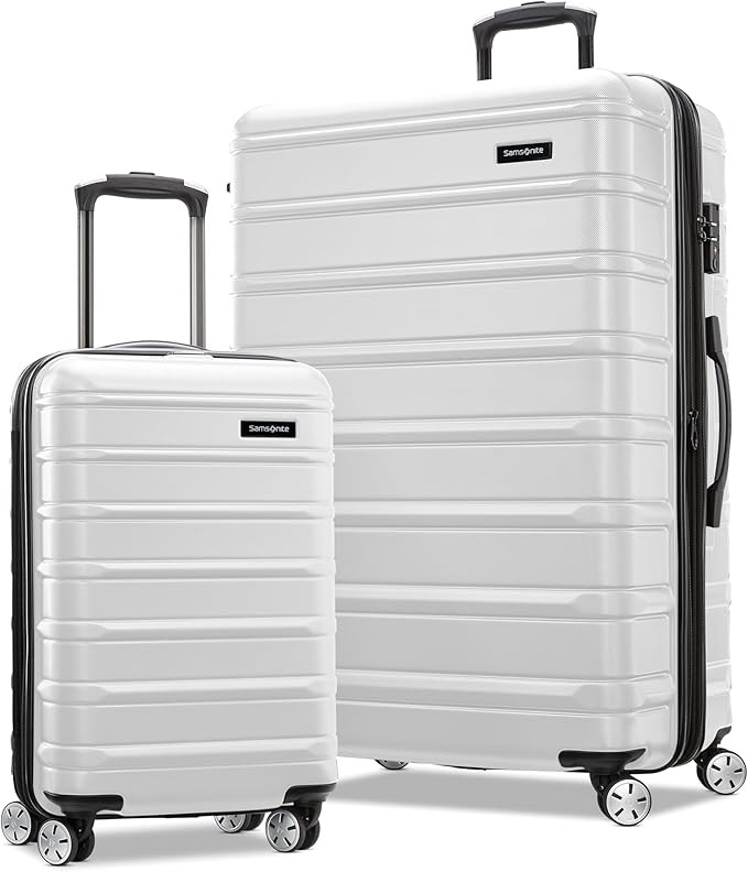 Samsonite Omni 2 Hardside Expandable Luggage with Spinner Wheels, Birch White, 2-Piece Set (Carry... | Amazon (US)
