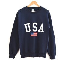 Usa Sweatshirt/Unisex Women's Crewneck Men's America | Etsy (US)