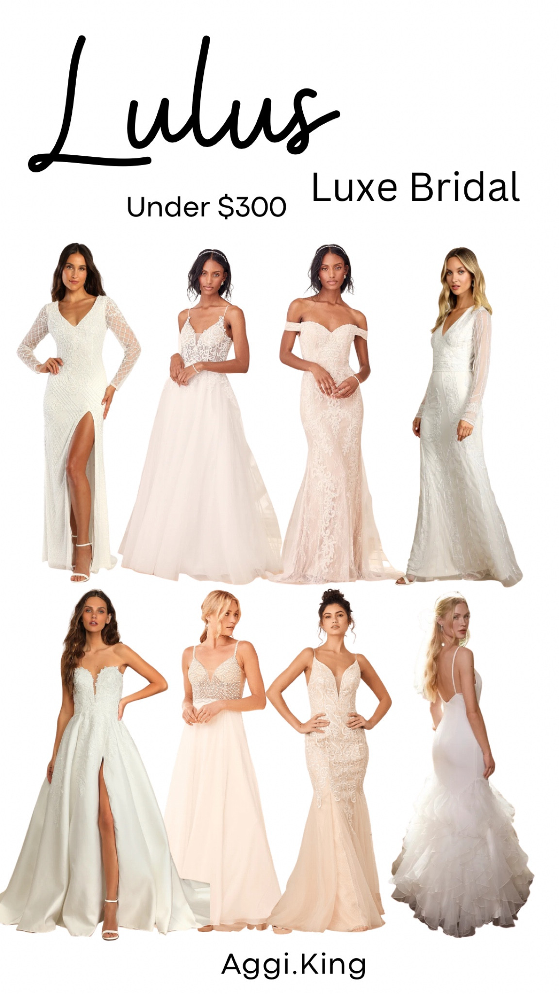 Luxe Bridal dresses under $300

#bride #wedding #weddingdress #lulus

#LTKFind #LTKstyletip #LTKwedding