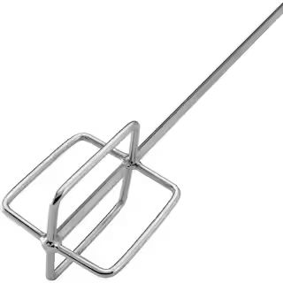 QEP 24 in. Professional Chrome-Plated Steel Thinset and Grout Mixing Paddle for Corded Drills 612... | The Home Depot