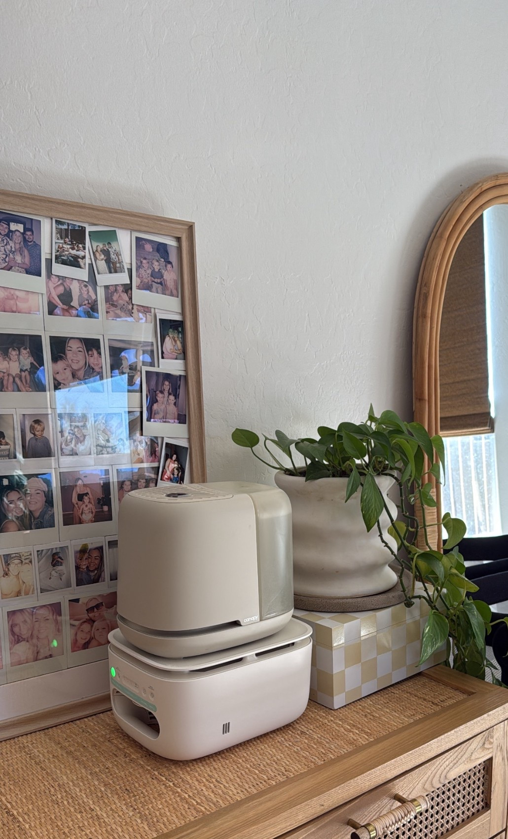 My bedside humidifier and air filter that is in all our bedrooms! 