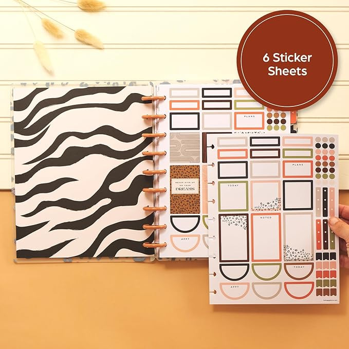 Happy Planner Disc-Bound 12-Month Planner, Jan.–Dec. 2025 Daily, Weekly, and Monthly Planner, C... | Amazon (US)