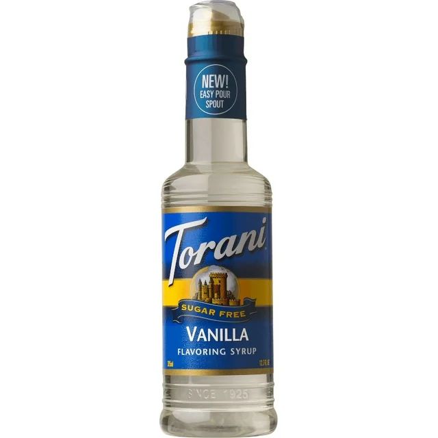Torani Sugar Free Vanilla Syrup, Zero Calorie, Authentic Coffeehouse Bottled Syrup, 12.7 oz | Walmart (US)