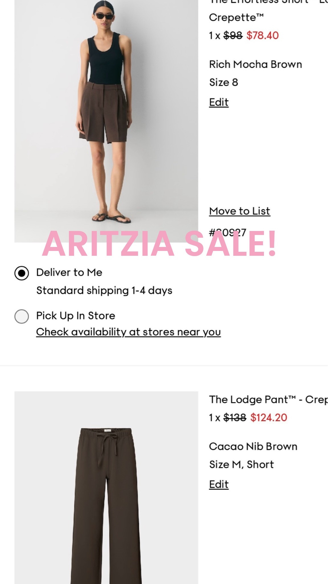 The @Aritzia sale is happening! Just ordered a few things! Linking all of my favorites! 

The lodge pants 
Comfortable pants 
Comfortable shorts 
Capris 
T shirt 
Tank 
Basics

#LTKSaleAlert #LTKmomlife #LTKootd