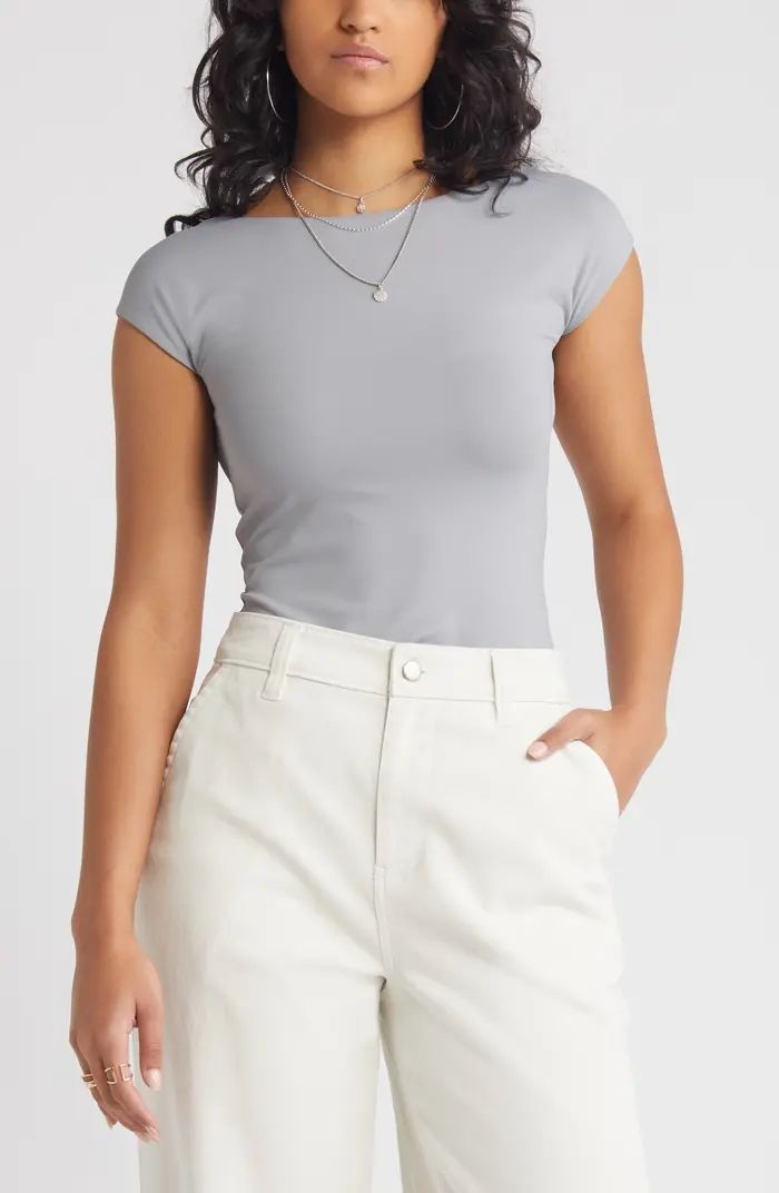 BP. Open Back Cap Sleeve Top | Nordstrom | Nordstrom