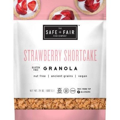 Safe+Fair Strawberry Shortcake Granola - 12oz | Target
