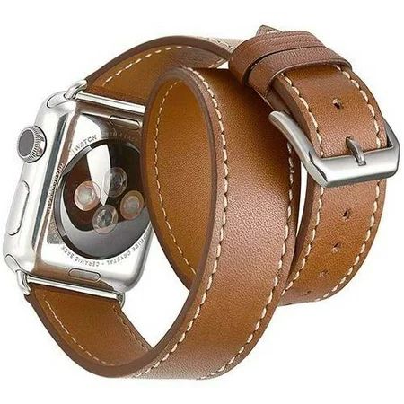 iPM Genuine Leather Double Wrap Replacement Watch Band | Walmart (US)