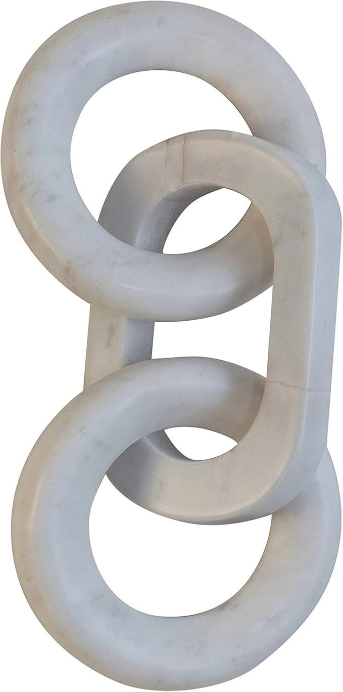 Bloomingville Unique Real Marble Chain Décor, White (Each Will Vary Slightly) | Amazon (US)