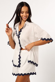 Wilson Short Set - White Navy | Petal & Pup (US)