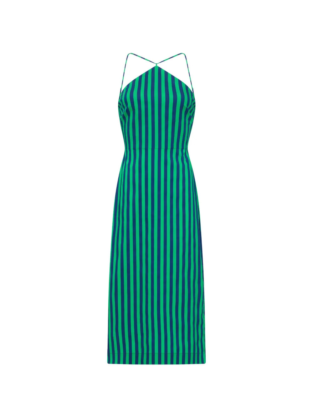 Simon Miller Kit striped tie-back maxi dress - Green | Farfetch Global