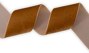 KLTRIBBON Nylon Velvet Ribbon Single Faced,1 1/2 Inch X 25Yards Spool (Ginger) | Amazon (US)