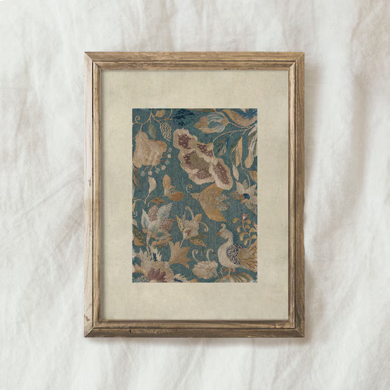 Vintage Tapestry Art Print / Wall Art Textile PRINTABLE / | Etsy | Etsy (US)