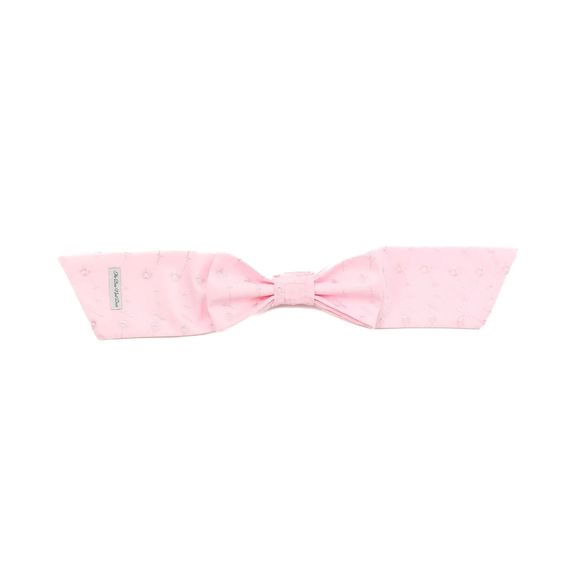 The Bow Next Door Pink Dotted Swiss Easter Basket Bow | JoJo Mommy