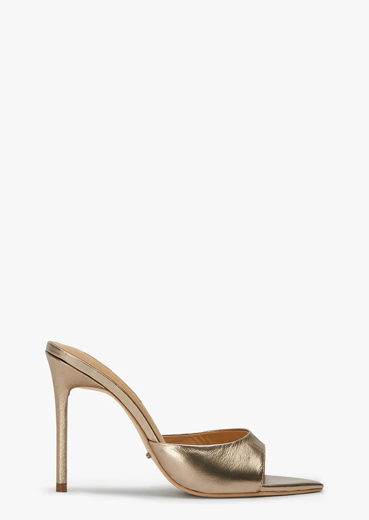 Malibu Amber Nappa Metallic Heels | Heels | Tony Bianco USA | Tony Bianco US