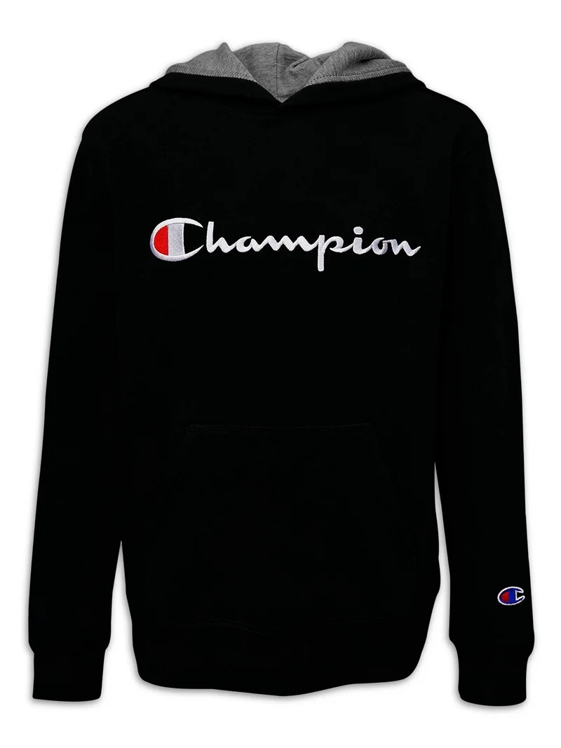 Champion Boys Embroidered Signature Fleece Pullover Hoodie, Sizes 8-20 | Walmart (US)
