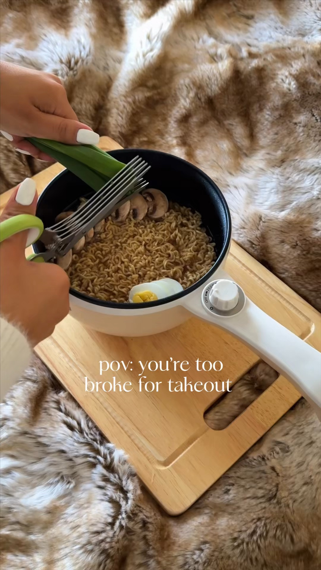 Comment DORM MEALS and I’ll send you all the links!

Who says dorm meals have to be boring? 🍜✨ With a few simple ingredients and an electric pot, you can turn instant ramen into a meal that feels homemade without spending a fortune. Perfect for dorms, apartments, or anyone looking for an easy one pot dinner.

#DormHacks #CollegeLife #DormRoom #BackToSchool #EasyMeals