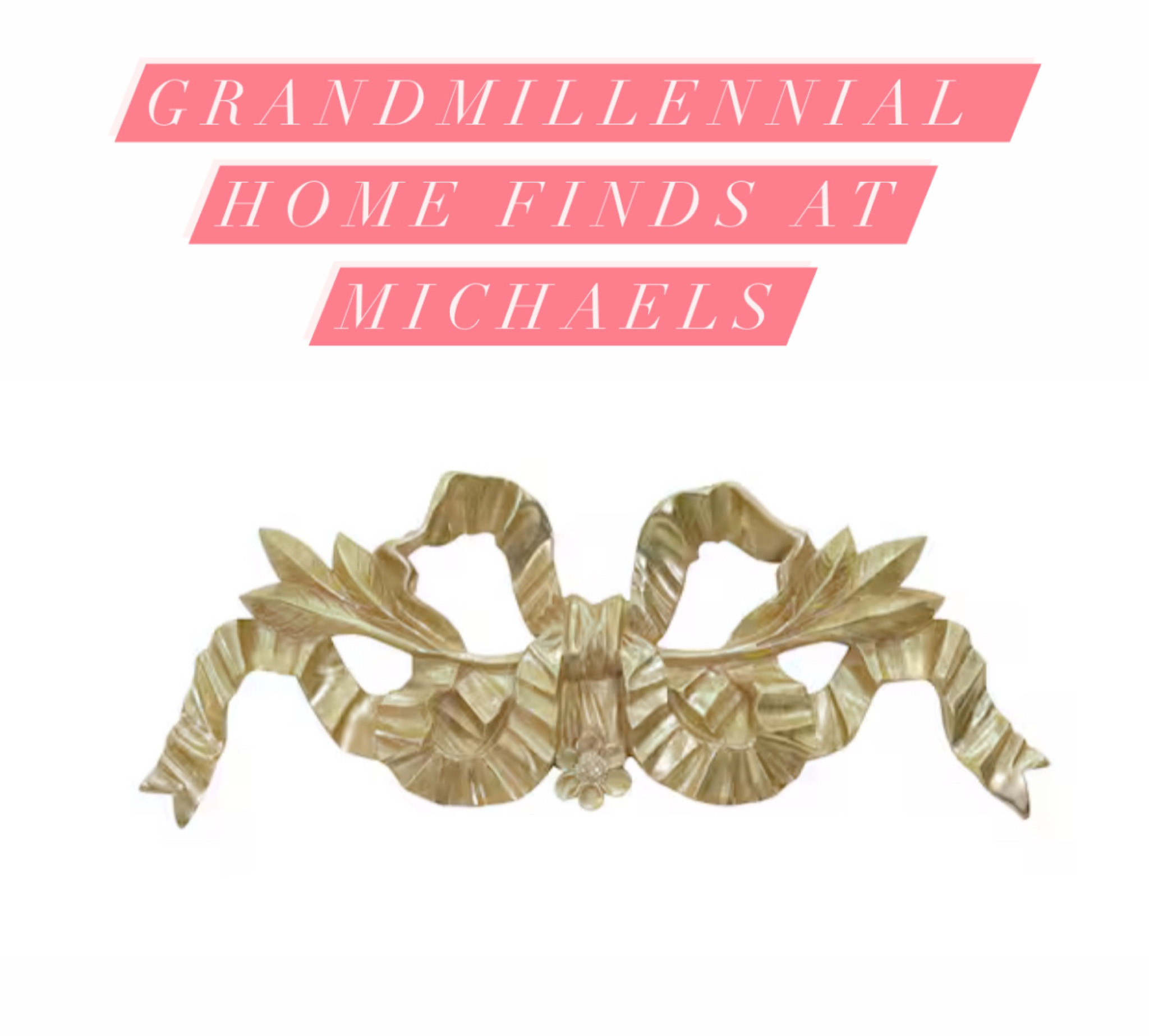 The cutest grandmillennial finds have hit Michaels! 

#grandmillennial

#LTKFindsUnder50 #LTKHome