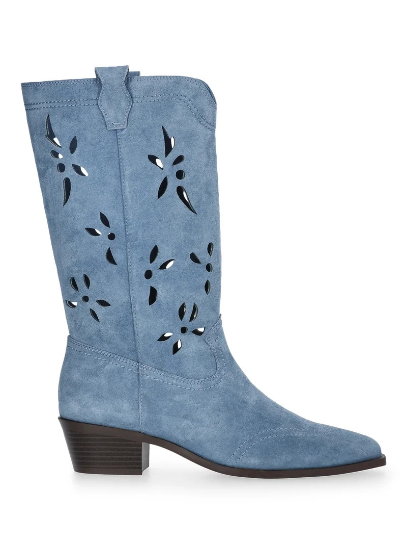 No Boundaries Women's Cut Out Western Boots | Walmart (US)