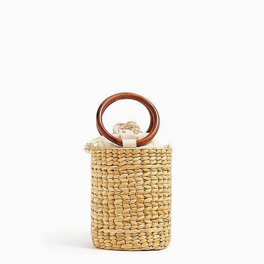 Straw bucket bag | J.Crew US