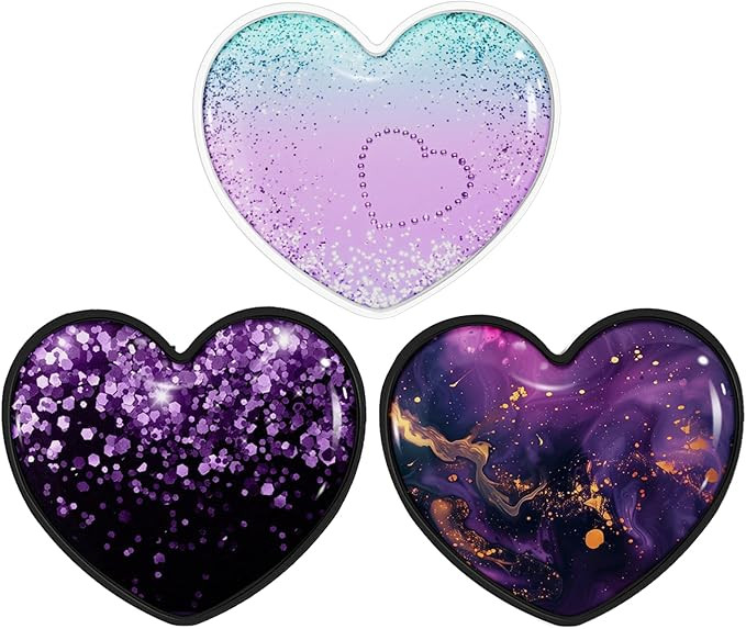 Luhoit 3 Pack Cell Phone Expanding Phone Grip Heart Shape Holder for Smartphones, Moblile Phone C... | Amazon (US)
