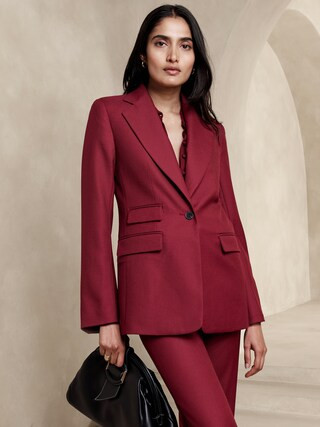 Lido Sculpted Italian Wool Blazer | Banana Republic (CA)