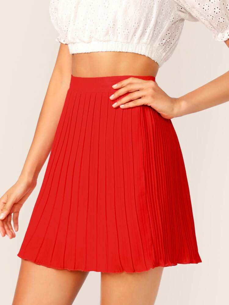 High Waist Pleated Skirt | SHEIN