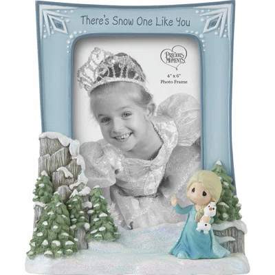 Precious Moments 223410 There’s Snow One Like You Disney Elsa Bisque Resin/Glass Photo Frame | Wayfair North America