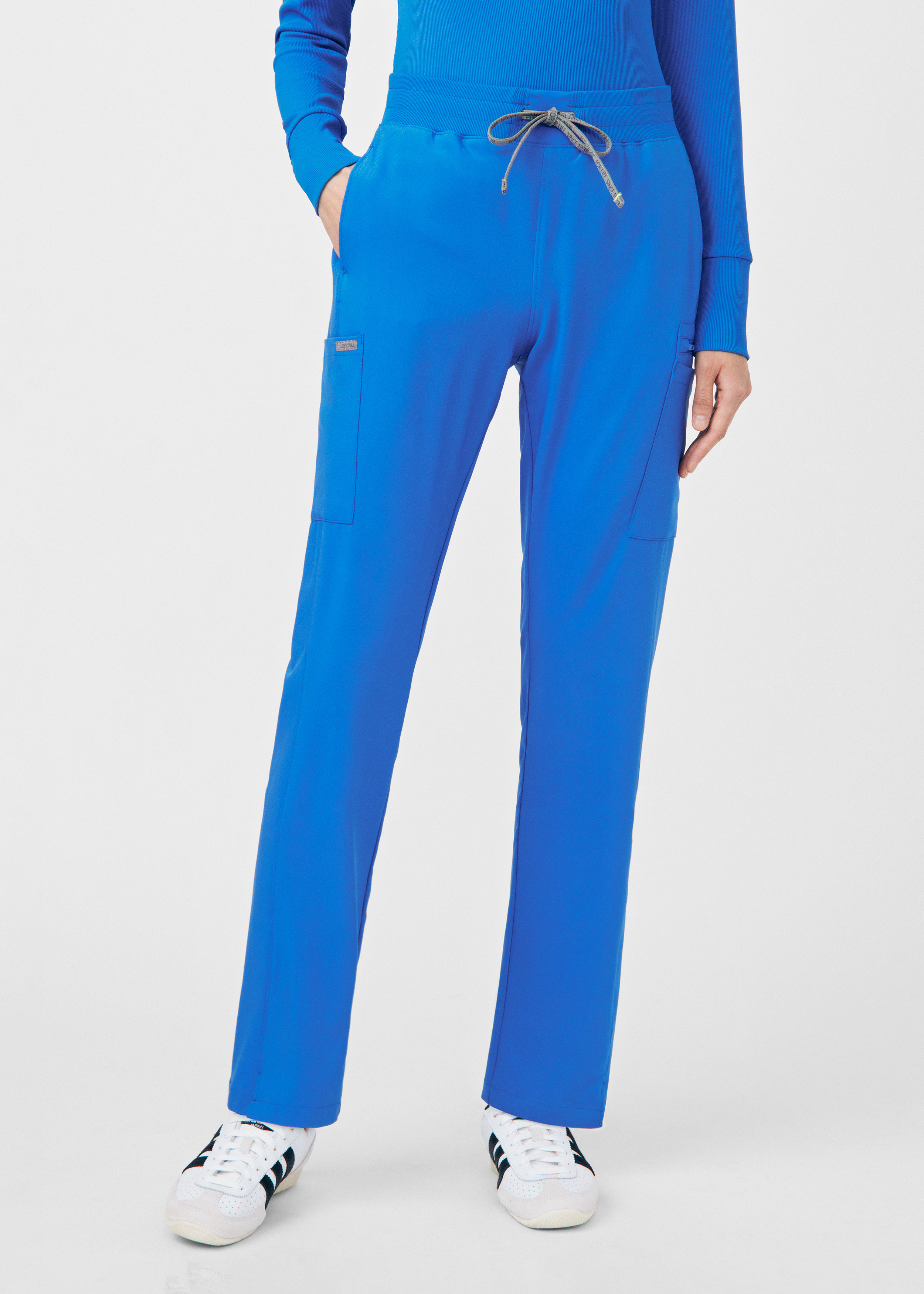 5-Pocket Rib Knit Waistband Cargo Pant | Scrubs & Beyond